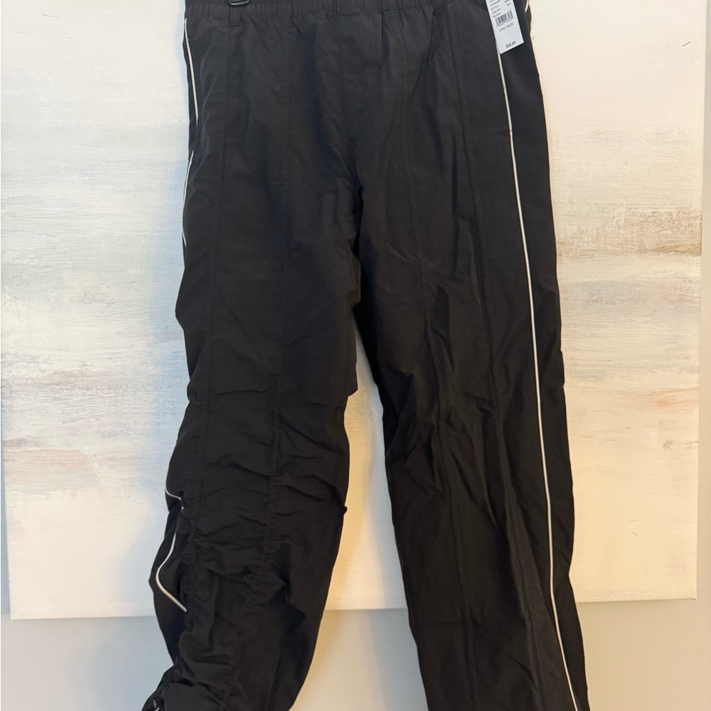 PacSun Black Joggers with White Accents